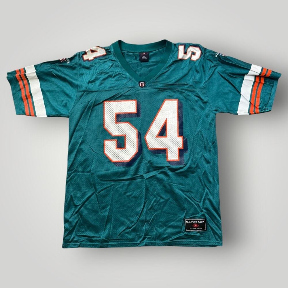 VTG U.S. Polo Assn. Zach Thomas Miami Dolphins football jersey Size XL